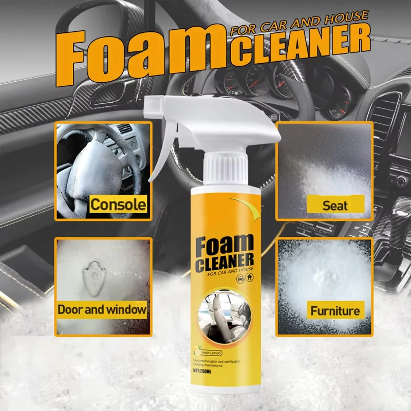 Leather Cleaner Interior - 1/3pcs-30/100ml Detergente in schiuma multiuso Detergente